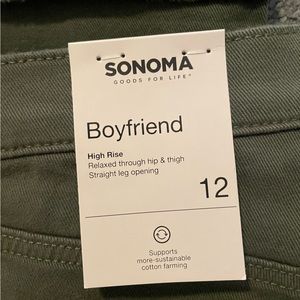 Olive Green size 12 boyfriend jeans Brand New With tags